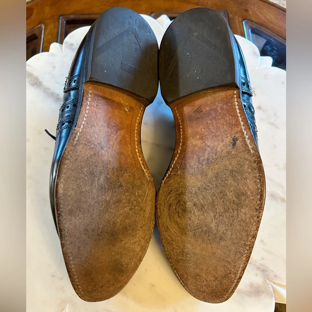 Allen Edmonds McAllister Wingtip Oxford Leather Shoes 9 C